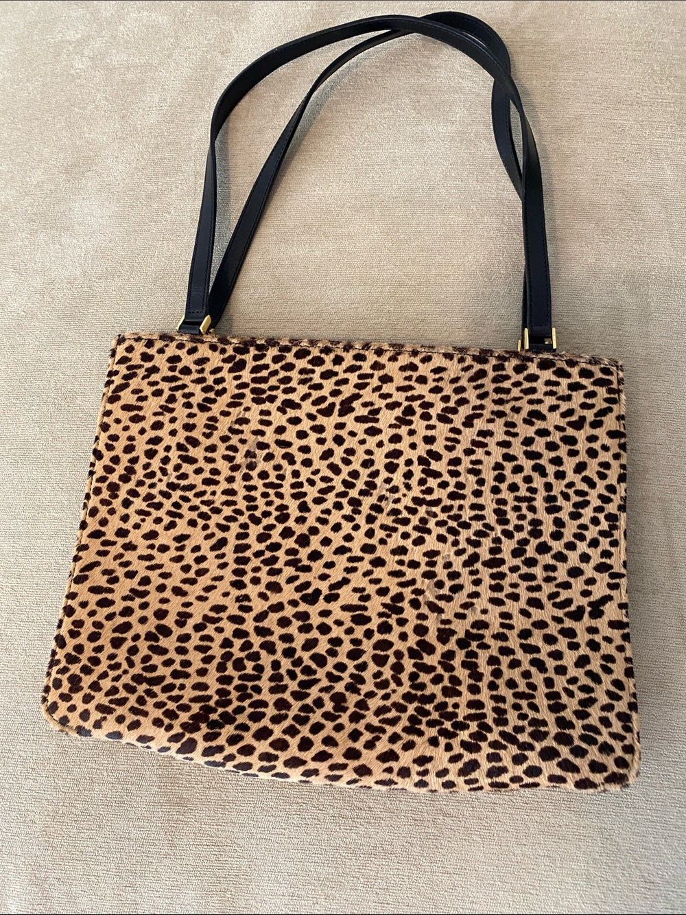 Kate Spade Leopard Print Shoulder Bag with Black Straps - Picture 2 of 6